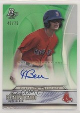 2016 Bowman Platinum Presence Green 45/75 Andrew Benintendi #PPA-ABE Auto 0g4