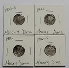 Lot Of 4  Mercury Dimes