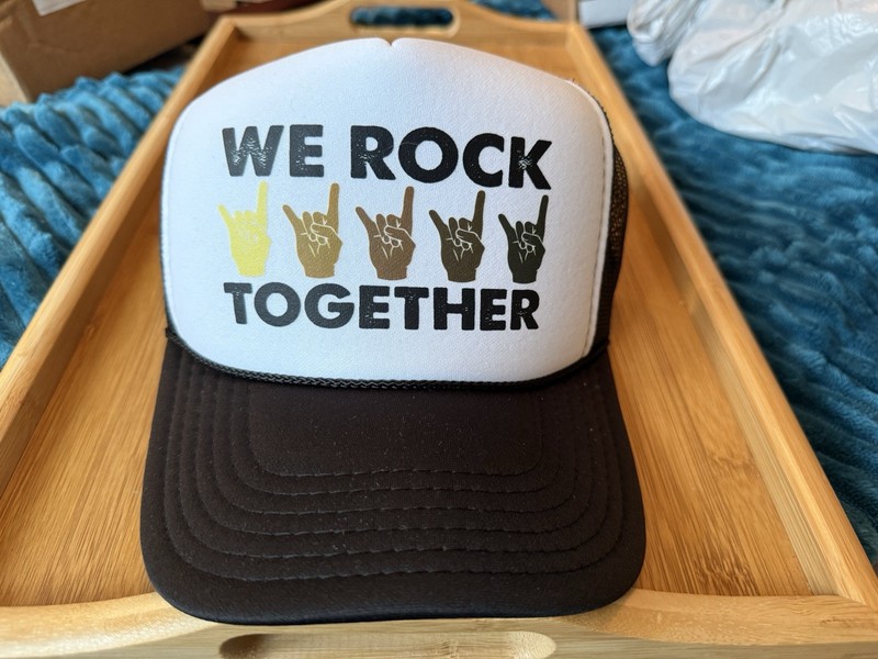 We Rock Together Trucker Hat NWOT TikTok