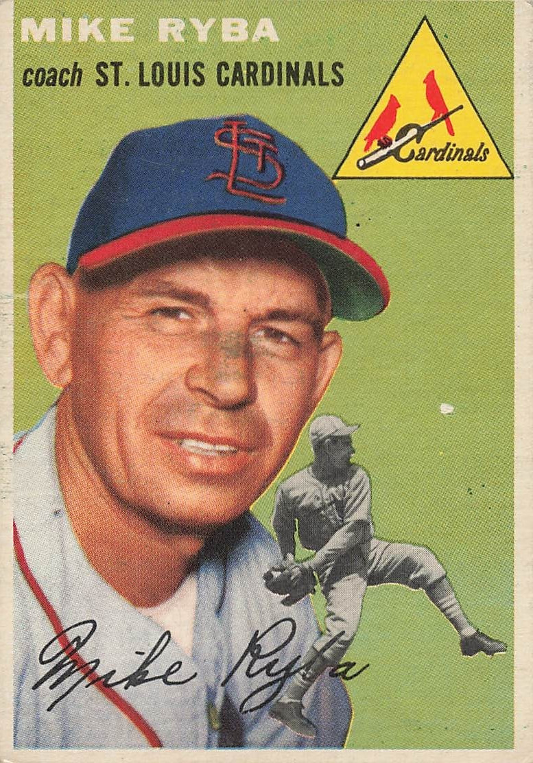 MIKE RYBA 1954 TOPPS BASEBALL #237