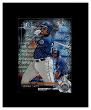 2017 Bowman Chrome Mini Prospects Black Shimmer Refractor Dominic Smith /100