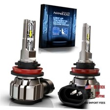 H-9 Fog Light Bulbs 6500K Cool White Wireless Pack of 2 H9