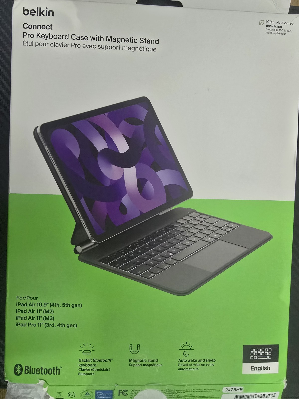 Belkin Pro Keyboard Case for iPad Air 10.9" & iPad Pro 11" - Black