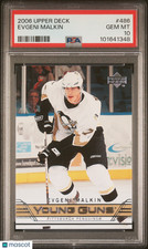2006-07 Upper Deck Series 2 Hockey Young Guns Rookie Evgeni Malkin RC PSA 10
