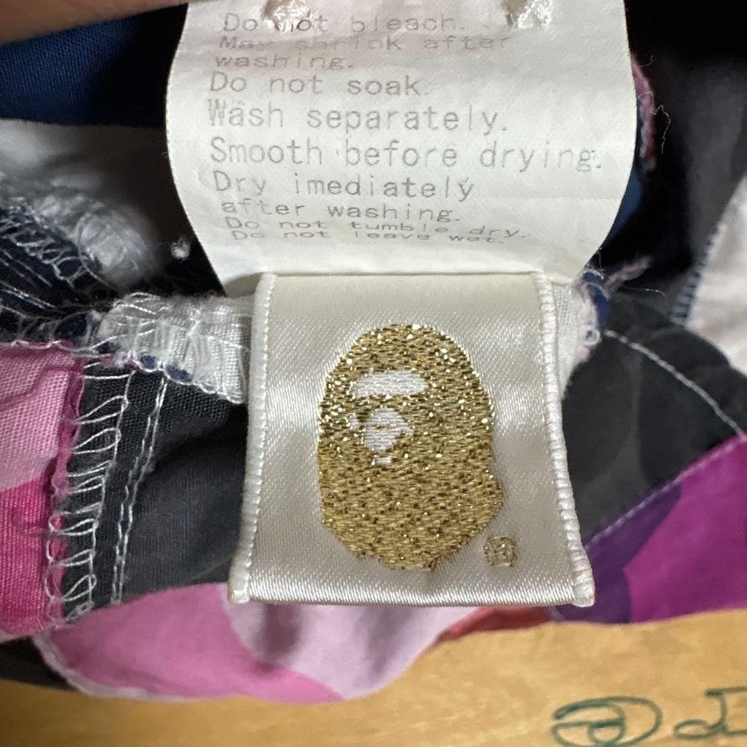 A BATHING APE PATCHWORK SHIRT CAMO MULTICOLOR BLO… - image 8