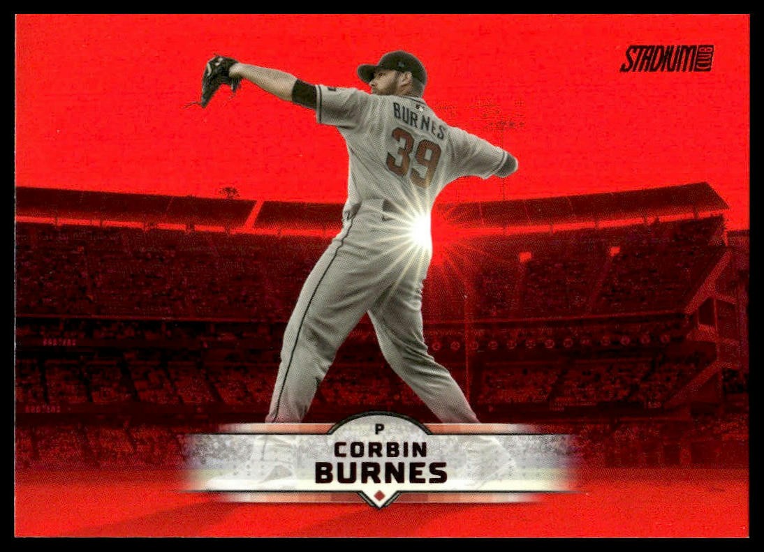 2025 Stadium Club #100 Corbin Burnes Red Foil Arizona Diamondbacks NM+