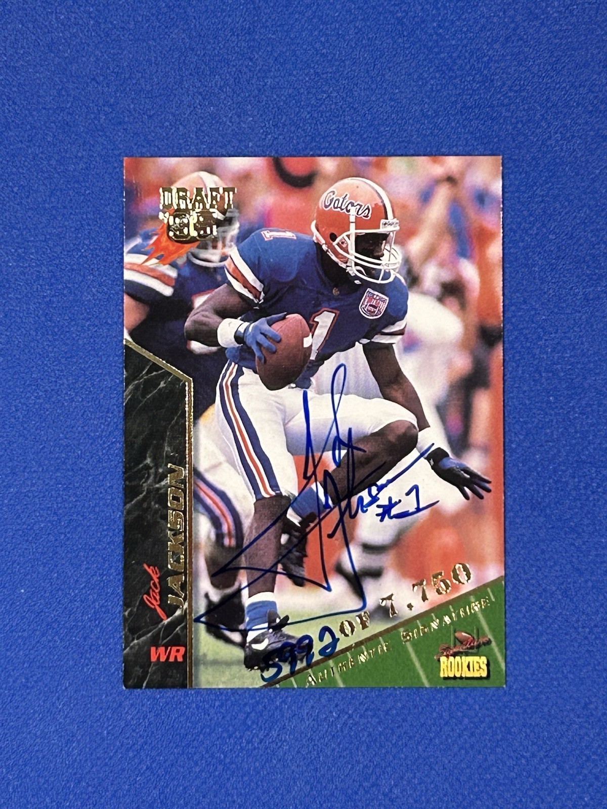 1995 SIGNATURE ROOKIE #40 JACK JACKSON RC AUTO /7750 autograph