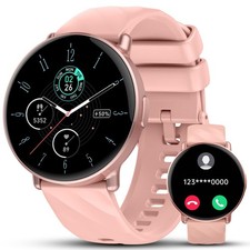 Reloj De Fitness Inteligente Con Llamadas Bluetooth Para Mujeres 2025 Oro-Rosa 