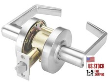 Commercial Lever Door Lock - Heavy-Duty Locking Door Handle, Privacy/Bathroom