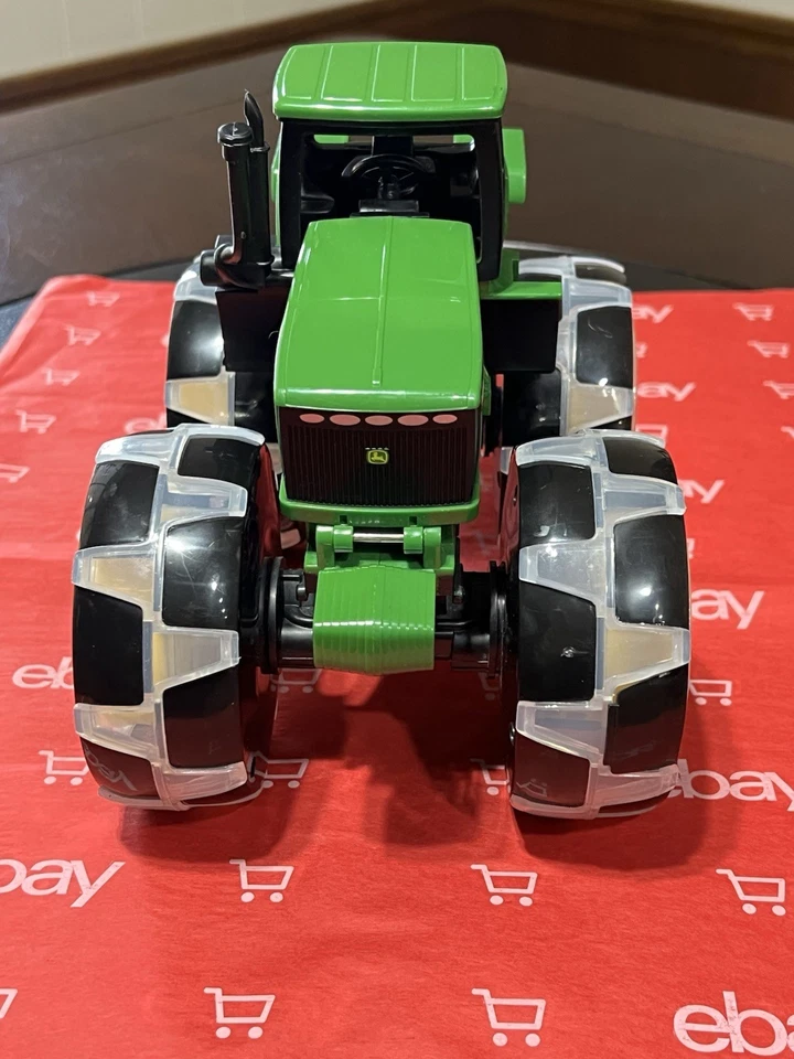 John Deere Light Up Wheels Tractor Monster Treads Monster Truck Tomy - Image 2 of 4