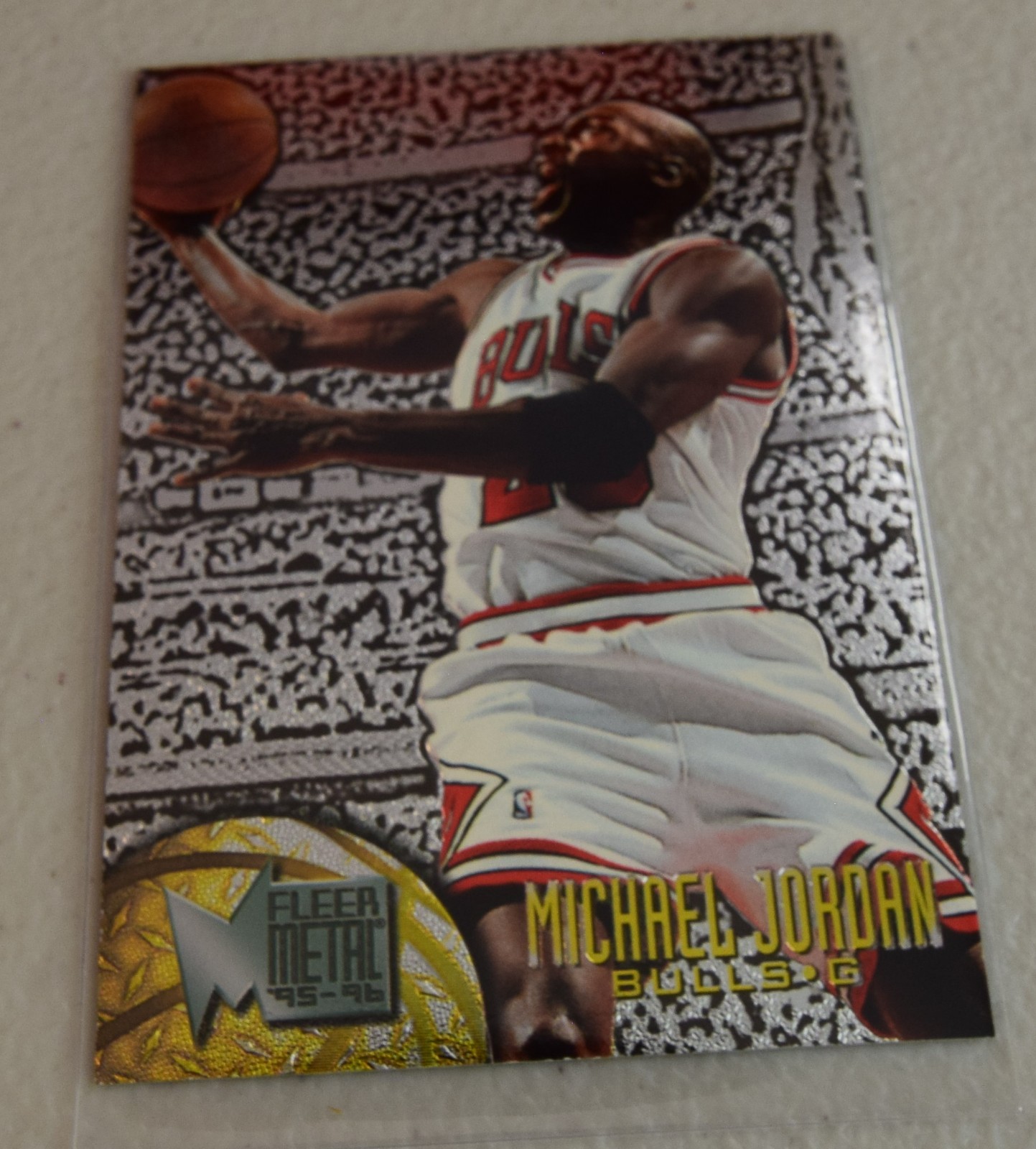 1995-96 Fleer Metal Michael Jordan Silver Spotlight #13 Chicago Bulls