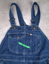 Vintage Key Imperial Aristocrat Bib Overalls Mens 40x28 Farm Workwear Cotton