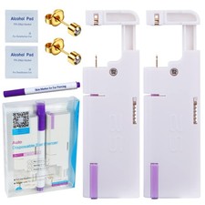 Firstomato 2PCS Disposable Ear Piercing Kit Ear Piercing Gun Self Use Ear Pie...