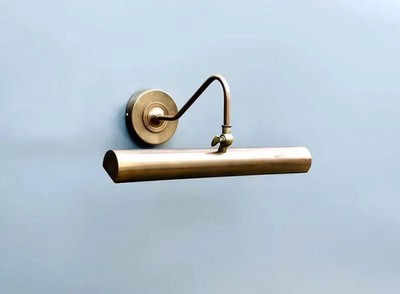 Raw Brass Picture Light: Mid-Century Modern Wall Sconce Italian wall fixture