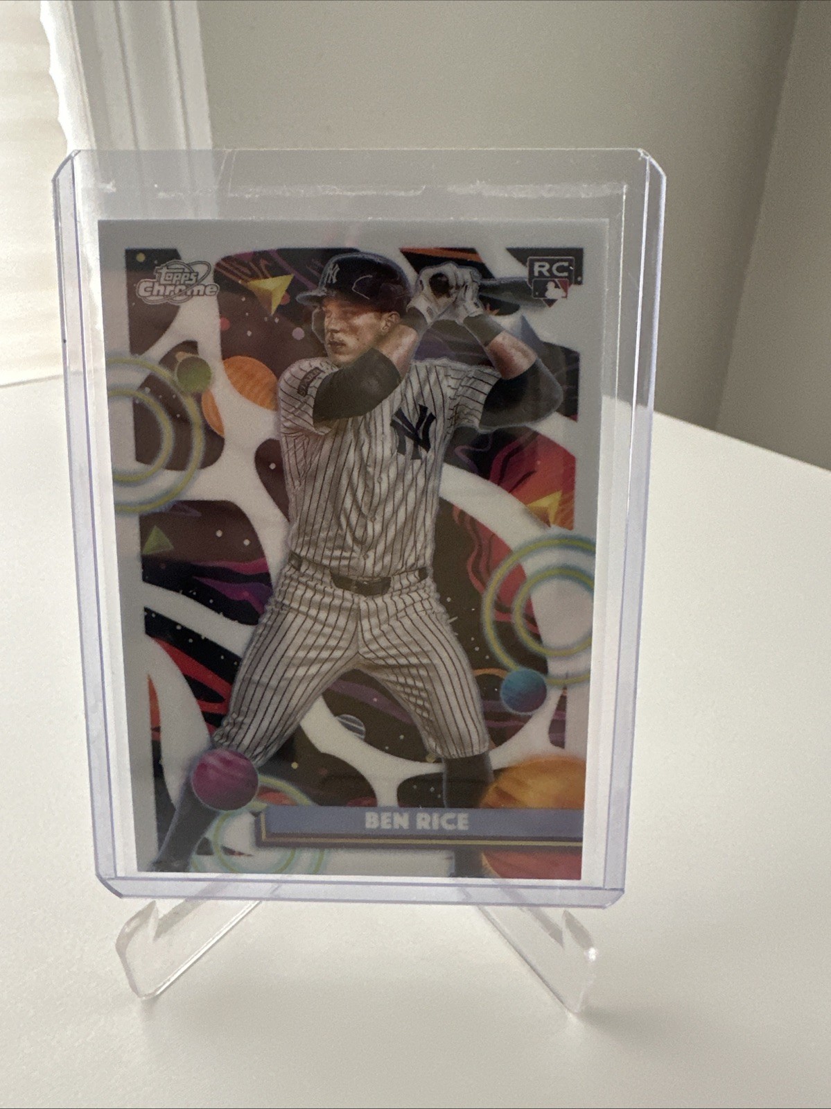 Ben Rice 2025 Topps Cosmic Chrome #174 White Hole Refractor New York Yankees RC