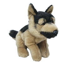 14" TOYS R US 2012 GERMAN SHEPHERD REALISTIC PUPPY DOG STUFFED ANIMAL PLUSH TOY