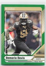 2024 Donruss #298 Demario Davis Press Proof Green