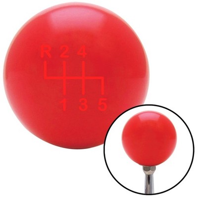 Red Shift Pattern 14n Red Shift Knob w/ M16x1.5 Insert Shifter Auto Manual Brody
