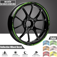 Tiras reflectantes de llantas de motocicleta de 17" calcomanías adhesivas para ruedas para Kawasaki Ninja 500