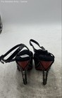 Highest Heel Collection Womens Black Faux Leather Cone Platform Heels Size 8 — photo 5