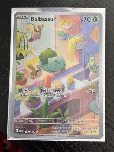 New ListingPokémon TCG Bulbasaur Illustration Rare Stellar Crown #143/142 NM Condition