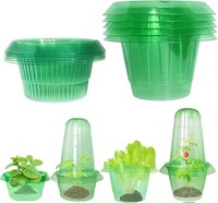 10X Schneckenschutz 24Cm Schneckenkragen Set Kunststoff Pflanzenschutz Ring