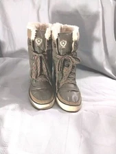 Keds Green Faux Fur Lined High Top Lace-Up Winter Boots WF41194M Women’s Sz 7.5 