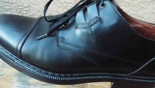 BACCO BUCCI--MENS OXFORD-LEATHER--9 MED-BLACK LACE UP--MADE IN ITALY - Picture 10 of 11