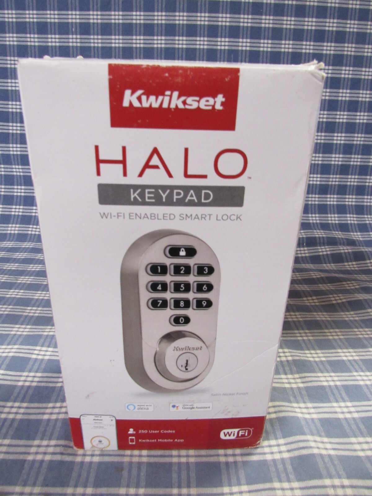 Kwikset 938 Halo Wi-Fi Smart Lock Keyless Deadbolt Open Box Free Shipping-image