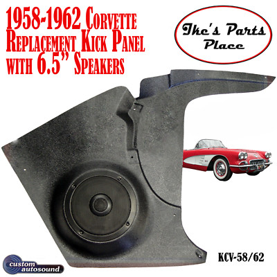 Custom Autosound KCV-58/2 Kick Panels & 6.5'' Speakers 58-62 Chevy Corvette