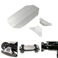 Stainless Chassis Armor Axle Protector Skid Plate  For TAMIYA TT02 1/10 RC Car