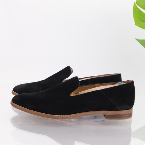Franco Sarto Women's Haylee Loafer Size 8.5 Black Suede Slip On Flat Shoe Comfy - Picture 7 of 14