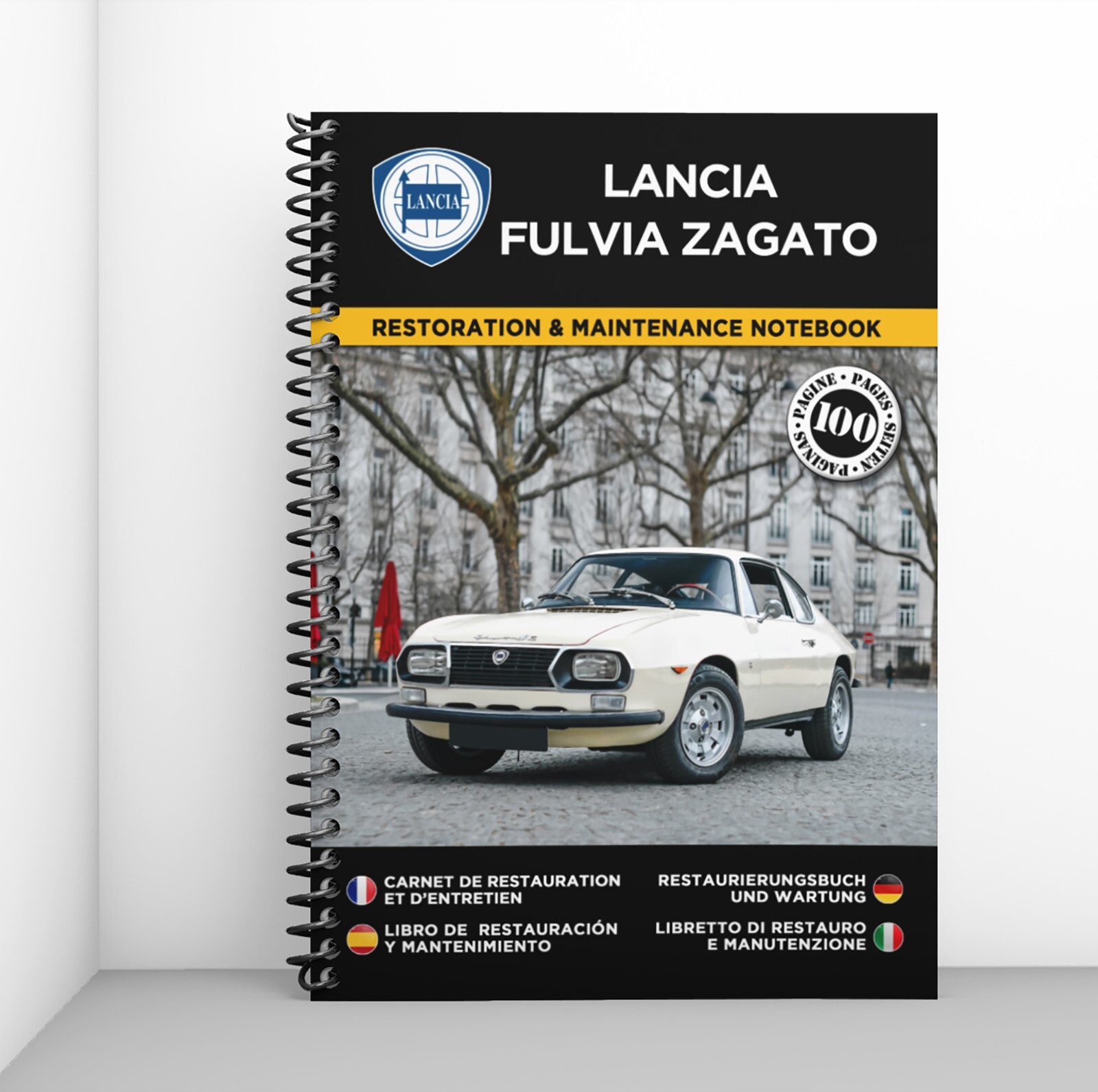 Cahier de restauration Lancia Fulvia Zagato carnet de bord d'atelier pour entretien mécanique courante