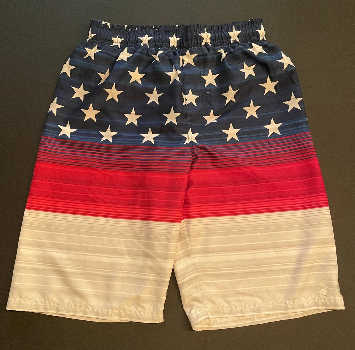 Under armour american flag shop swim trunks