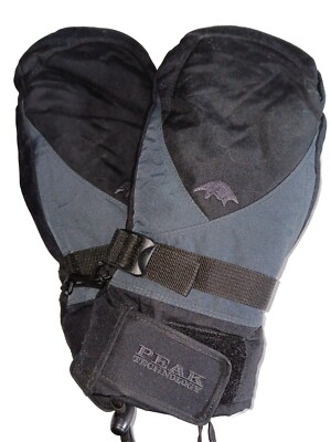Profesional Ski Technology Thinsulate Perfect Fit Leather Mitten Black Large