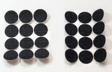 NEW 12 sets Hook and Loop Coins Self adhesive Dots Black 3/4"