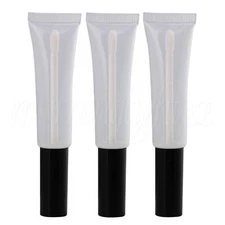 15ml Empty Lipstick Gloss Balm Tube Set of 180 Black Cap