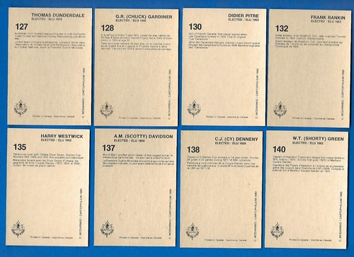 1983 (1985) CARTOPHILIUM HOCKEY HALL OF FAME HOF CARD 1-240 & PROMO SEE LIST - Picture 258 of 488