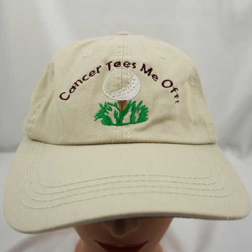 Cancer Tees Me Off Golf Hat Stitched 
