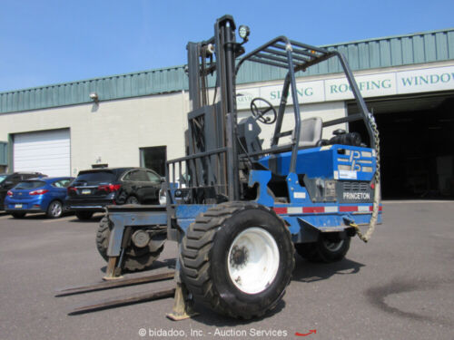 2004 Princeton PBX 5,000 lbs Rough Terrain Piggyback Forklift Cat Diesel bidadoo - Picture 1 of 12