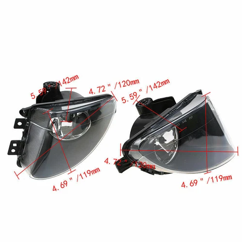 Luz antiniebla izquierda y derecha con bombilla para BMW Serie 5 F10 528i 535i 550i 2011 2012 2013 - Imagen 10 de 16