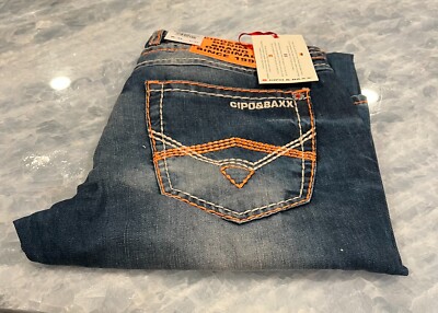 CIPO & BAXX  Men s Button Fly Distressed Denim Jeans 33 X 34 Turkey