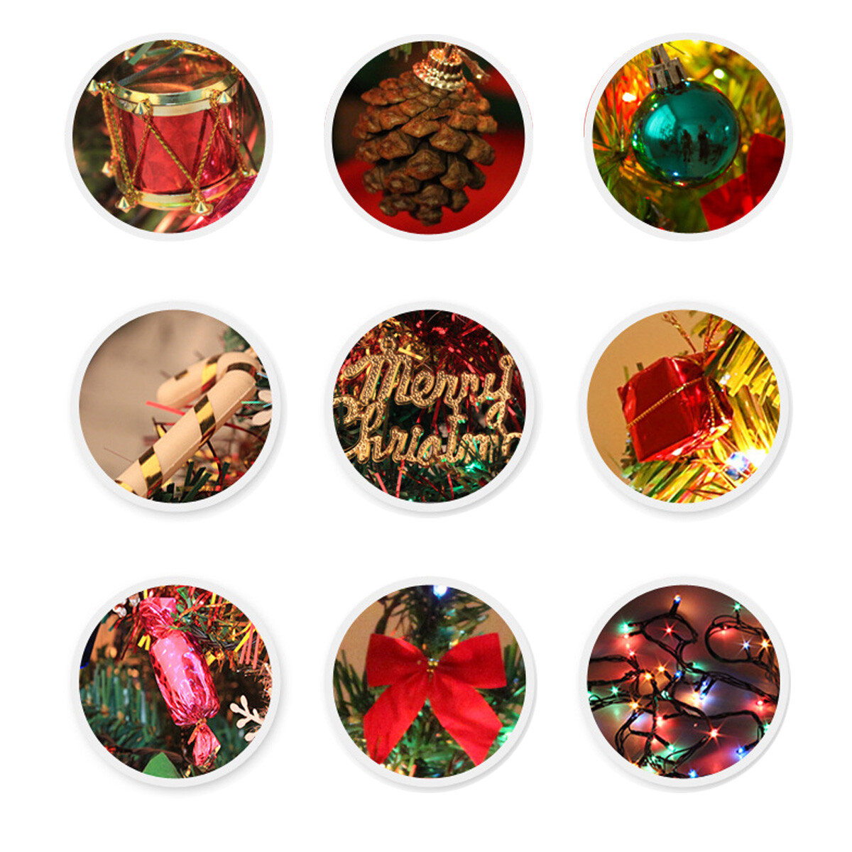 Tabletop Artificial Small Mini Christmas Tree With LED Lights Ornaments Xmas DIY eBay