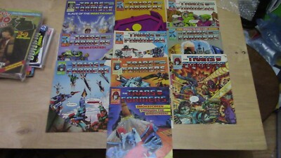 Marvel the Transformers comic bundle 1980's