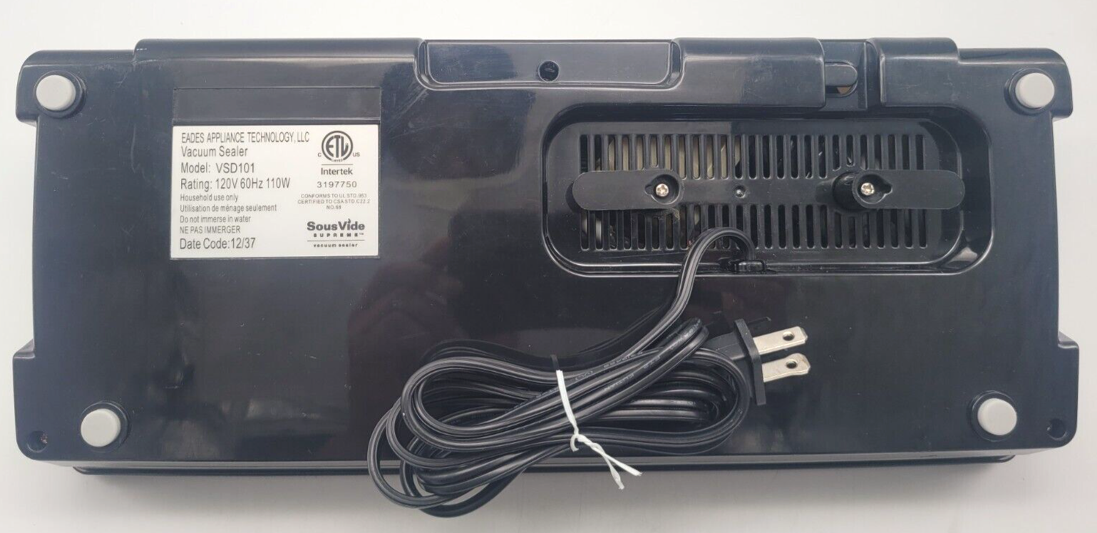 Sous Vide Supreme Vacuum Sealer VSD101 Prewoned eBay