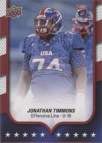 2016 Upper Deck USA Football Jonathan Timmons #39