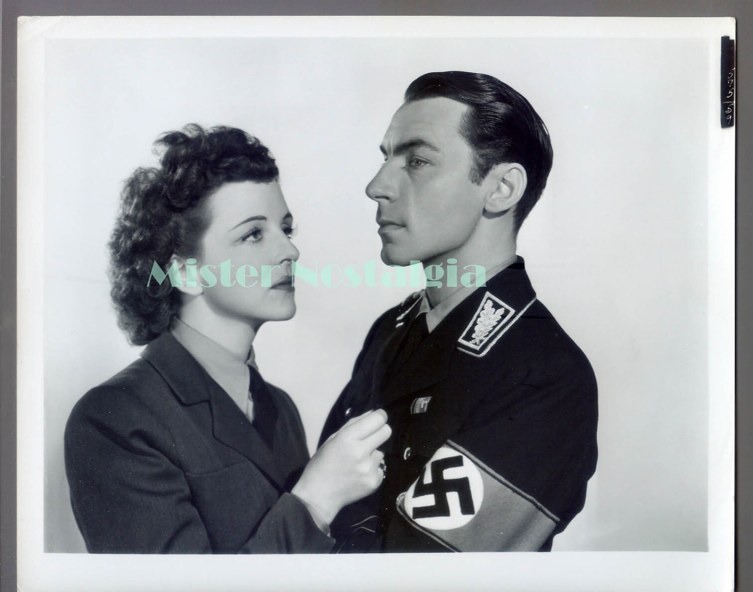 Vintage Photo 1942 Martin Kosleck Mona Maris in Berlin Correspondent WWII