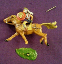 Elastolin Hausser Germany - Roman on Horse (1960s) Vintage 40mm Painted Figure