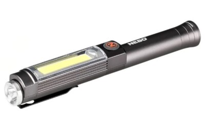 Nebo Big Larry 2 500 Lumen LED Taschenlampe + Arbeitsleuchte in GRAU COB FL-1 LED (UK) NEU