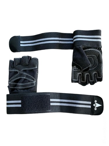 Guantes de fitness levantamiento de pesas gimnasio entrenamiento entrenamiento correa de muñeca para hombres y mujeres - Imagen 20 de 23